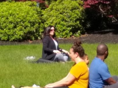 Image for event: Family Yoga on the Library Back Lawn