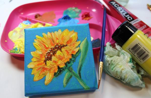 Image for event: Adult Grab &amp; Go: Mini Canvas Paintings