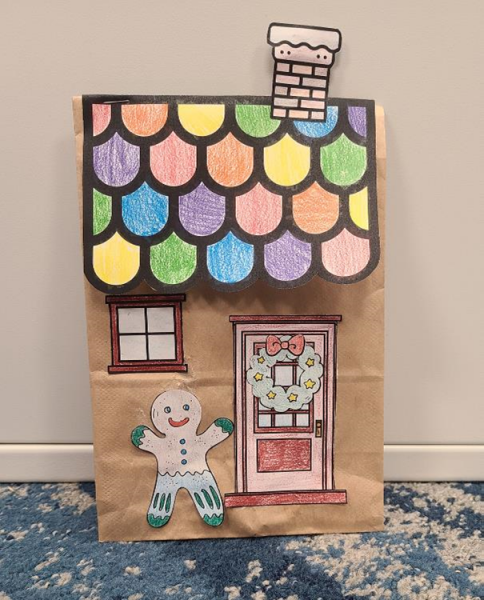 Image for event: Art Cart: Paper Bag Gingerbread Houses